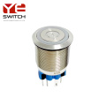 Yeswitch 22mm diterangi suis butang tekan logam tertutup