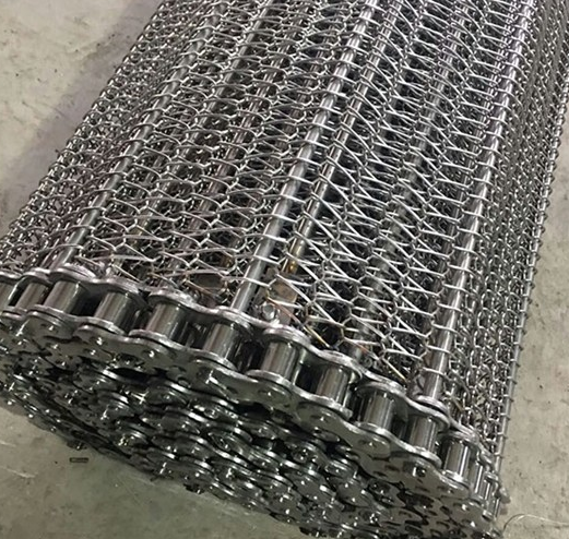 Food 304 Stainless Steel Wire Mesh Conveyor Belt For