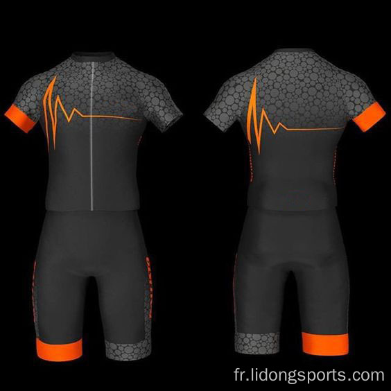 Sport personnalisé Sport Bicycle à manches courtes Cycling Jersey