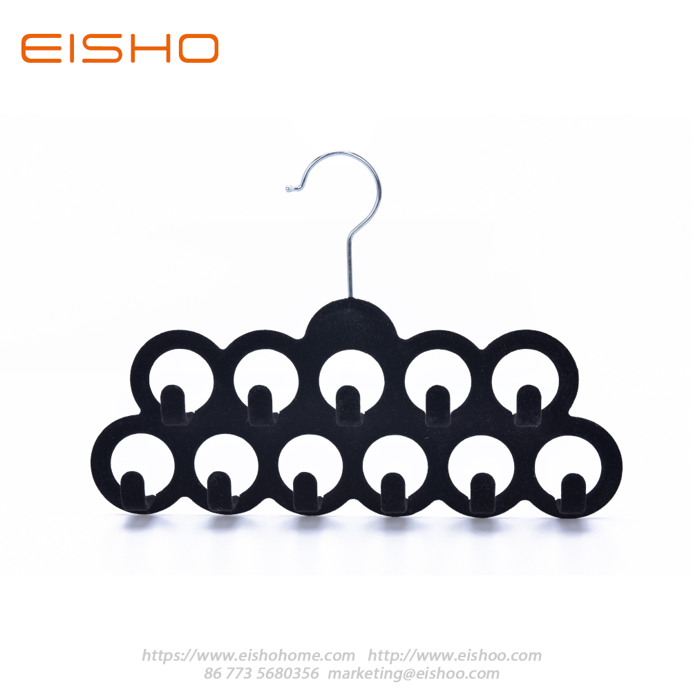 11 Holes Velvet Scarf Hanger