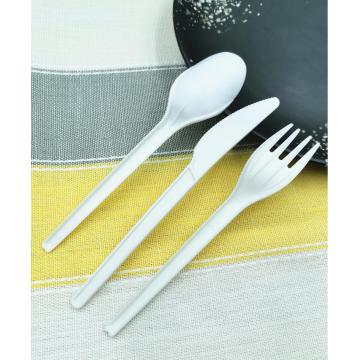 PLA mesra alam yang kompostable Cutlery Fork Spoon Knife Set