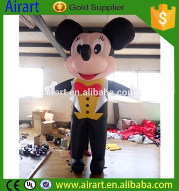 inflatable walking cartoon, inflatable mickey mouse, customized inflatable product