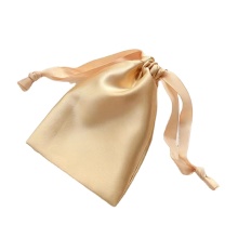 Eco Friendly Black Rose Gold Drawstring Bag Pouch
