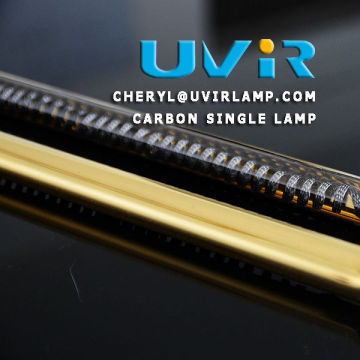 Oven quartz heater with carbon fiber