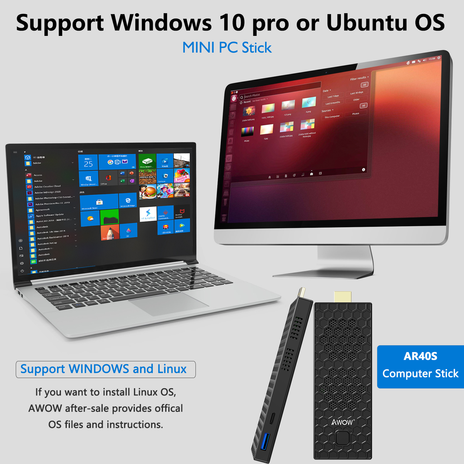 Cheapest N4000 Mini PC Stick Win10 Pocket Mobile PC for Computers
