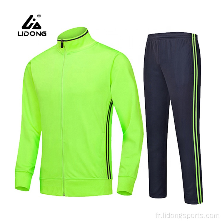 TrackSuit de haute qualité de Lidong sur mesure Dernière mode de velours vierge de mode