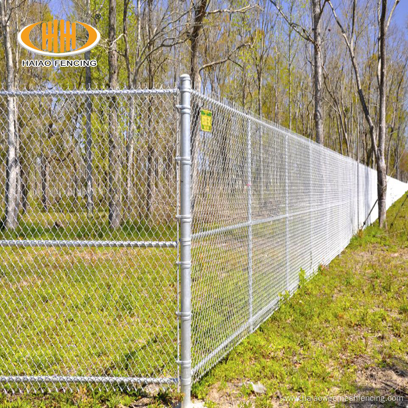 Used galvanized and pvc coated chain link fence