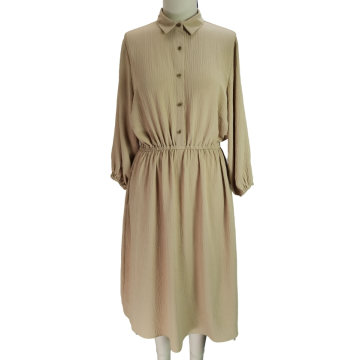 wholesale latest100% poly shirtdress