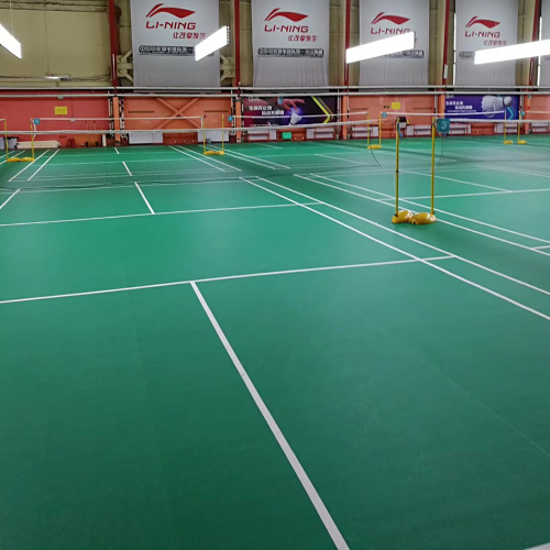 Tapete de piso de badminton de ilio pvc
