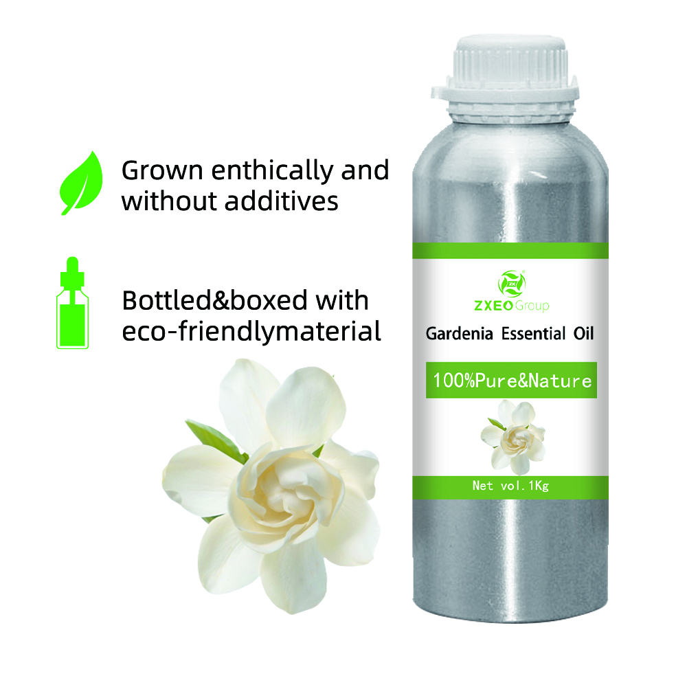 Gardenia 100% puro y natural Aceite esencial de alta calidad Aceite esencial de bluk al por mayor para compradores globales El mejor precio