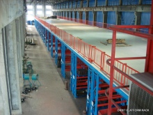 Mezzanine Platform with Pallet Rack Supporting