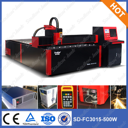 Good quality SD-FC 3015-500w Fiber laser metal cutting machine  used for cut carbon steel, iron, aluminum manufacturer