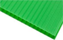 Green Mositure Resitance PP Flute Board Corrugated Plastic