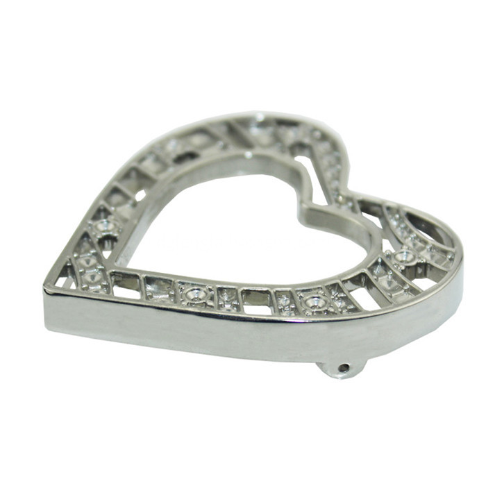 Hollow Out Metal Heart Shape Belt Buckle