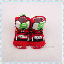 Red Fancy Cartoon Baby Boy Socks