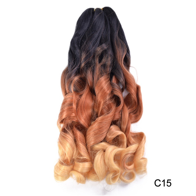 Pre stretched Wavy Crochet Hair Braids Loose Wave Synthetic Hair Crochet Braids Big Wave Prestretched