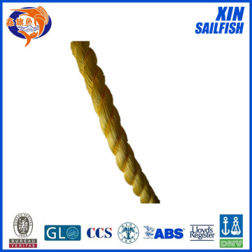 yellow 32mm pp rope from factory