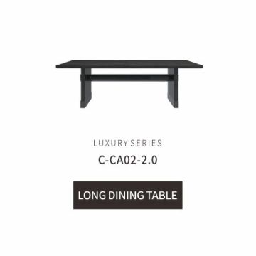 Italian Design Black Wooden Dining Table