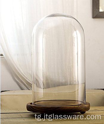 Handblown Clear Glass Home Ороиши Glass Bell кӯзаи гунбази