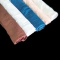 Tissu de coton mousselin double couche teint simple pour bébé