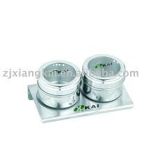 stainless steel condiment jar