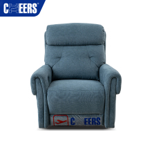 Affordable Euro Modern Fabric Upholstered Manual Recliner Sofa Chair for Living Room