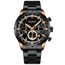 Durable Men's Multifunctional Waterproof Calendar Round Watch