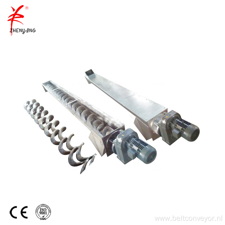 Flexible coal hopper auger screw conveyor