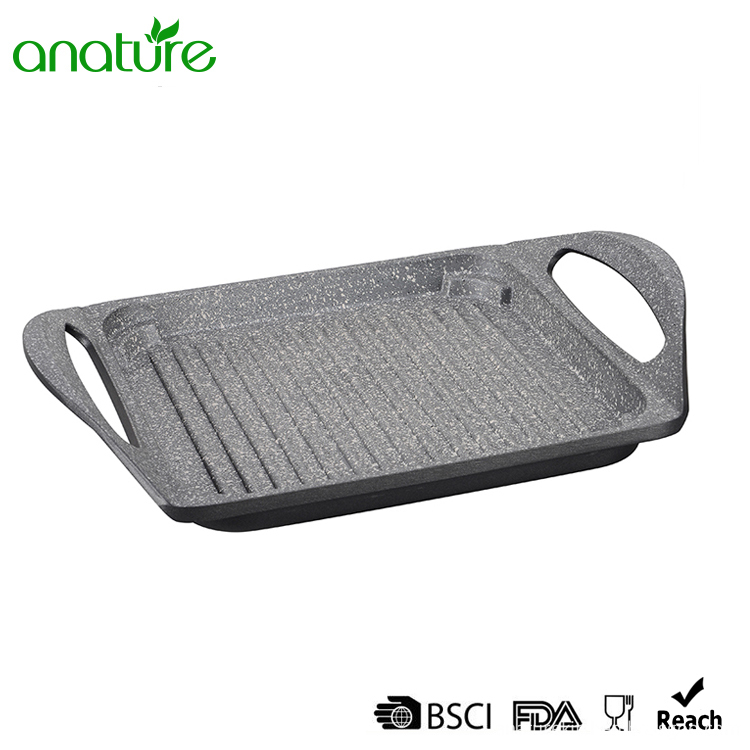 Multi-function Die Cast Non Stick Aluminum Grill Pan