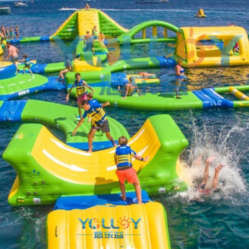 Commercial Water Park: Inflatable Floating Amusement Park Obstacle Course