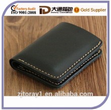 black short men's leather wallet cowhide leather business card wallet