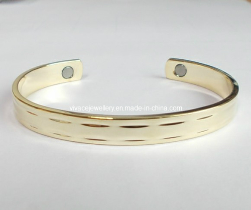 Fashion Copper Bangle with Magnet for Health Benefits