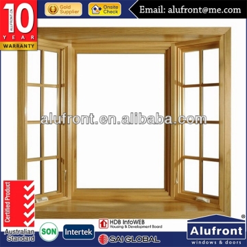 aluminium wood bay window