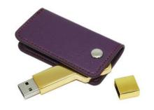 Customized Book Shaped Leather USB 2.0 Flash Drive For Busi