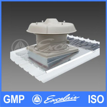 Factory roof ventilation fan with installation material