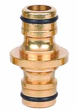 Brass hose coupling