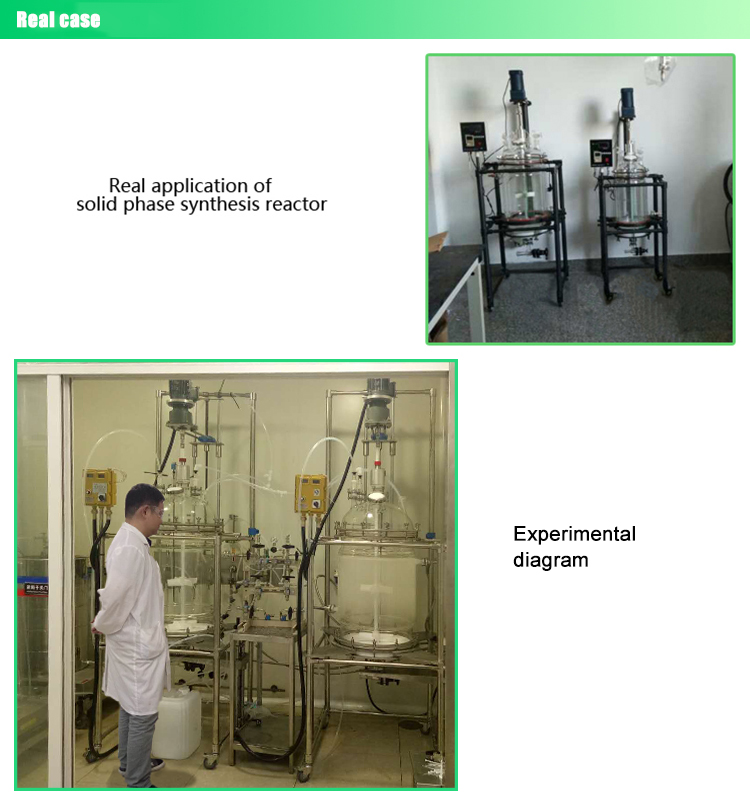 High Quality Glass Chemical Reactor Single Layer For Extraction