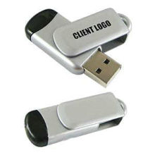 Password Protection Plastic Usb Flash Drive , Swivel Usb Key