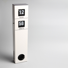 Long Pendulum White Hanging Flip Clock