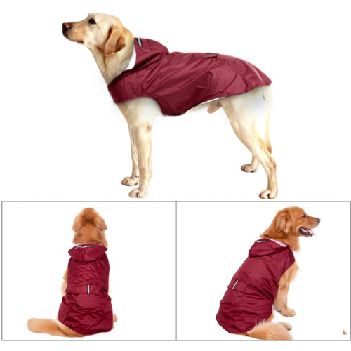 Imperméable réfléchissant de gros chien