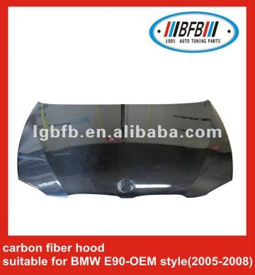 carbon fiber auto hood for BMW E90-OEM style