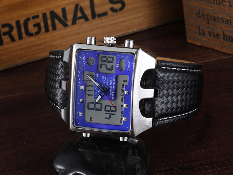 OHSEN 0930 Men Digital Quartz Wristwatch Fashion Sports Men Analog 30M Waterproof Military Clock Male Watches