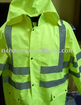 waterproof reflective raincoat, safety raincoat