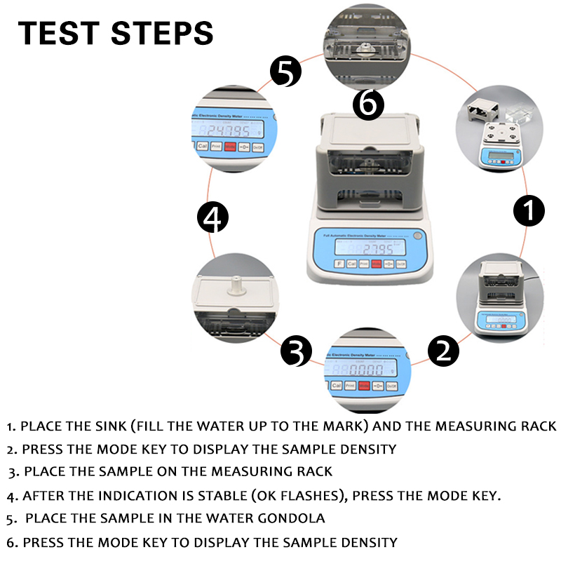 Professional made Solid Density Analyzer measuring testing instrument densimeter tester