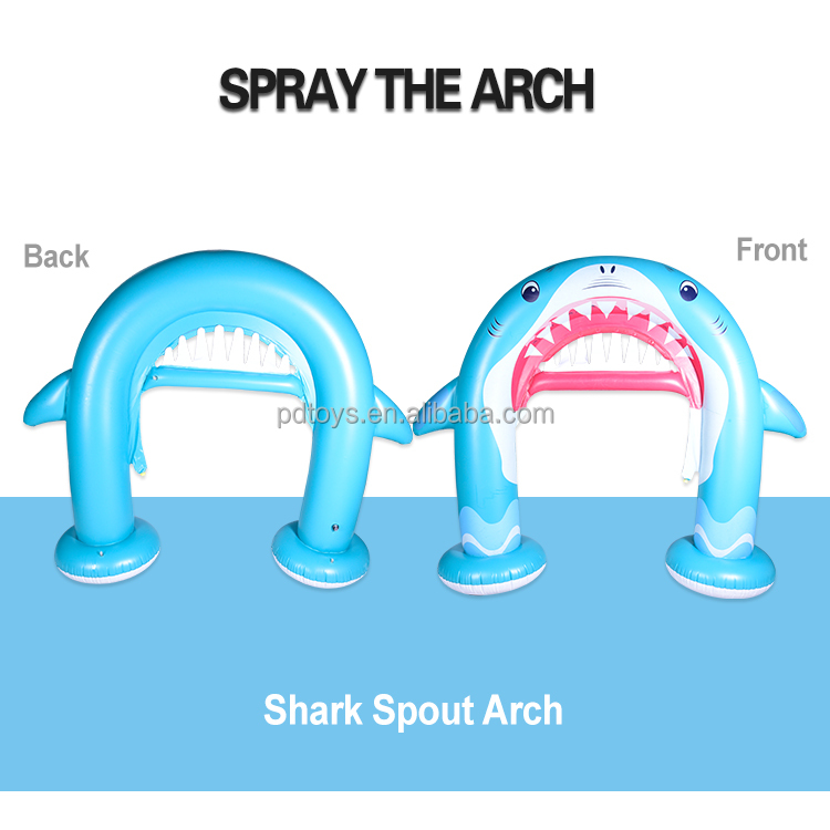 wholesale inflatable arch inflatable shark sprinkler inflatable kids toys baby pool kids pool