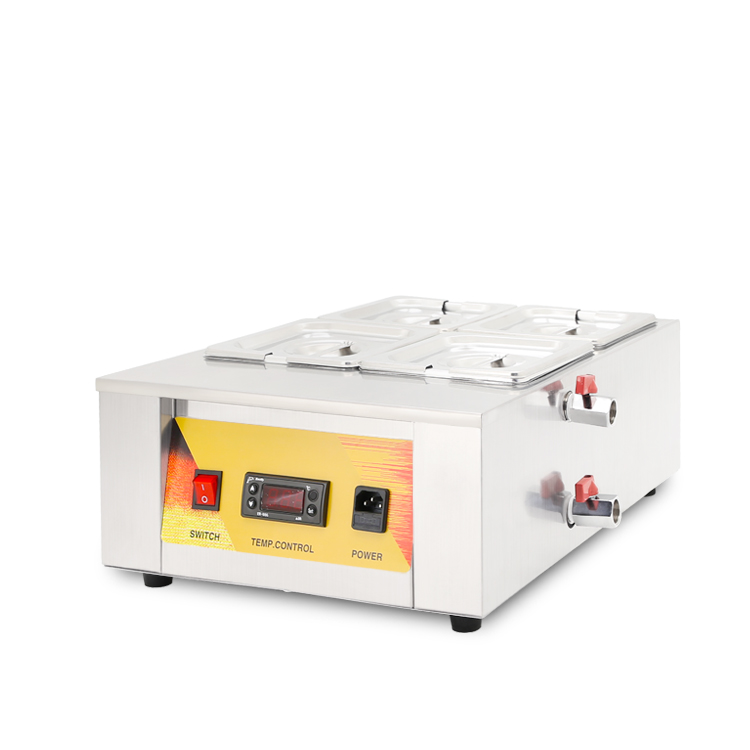 4 tank Chocolate Melting Machine with LED Control