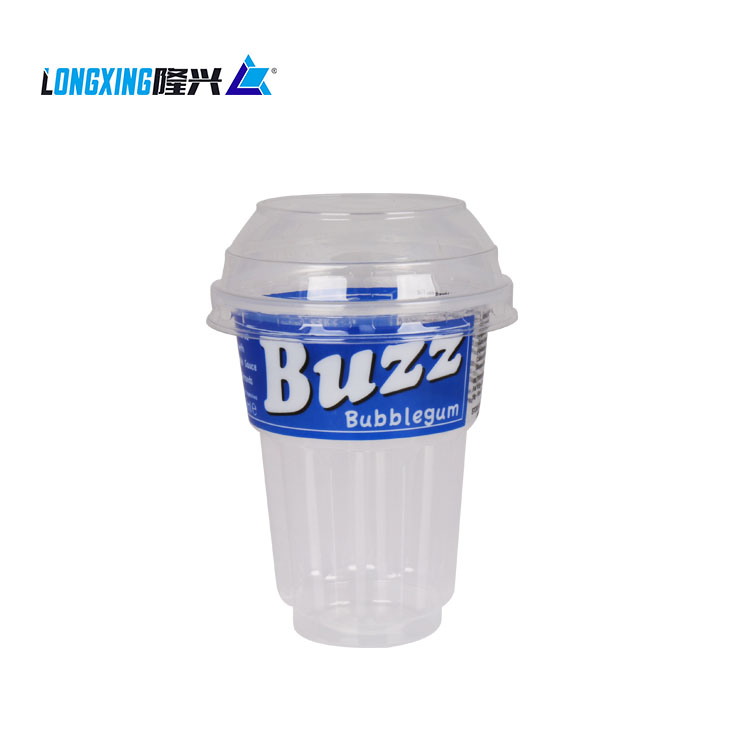 240 ml 8 oz Top quality PP plastic ice cream cup with lid