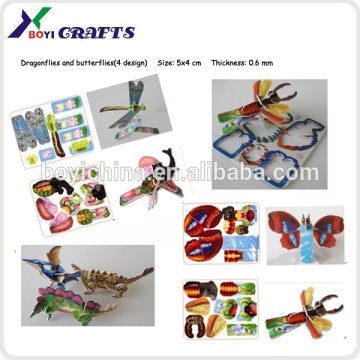 5*4cm Dragonflies And Butterflies PP Puzzle For Promotion