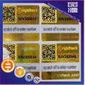 QR Code Series Number Security Barcode Stiker