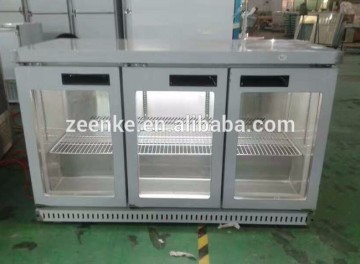 Beverage refrigerated under counter, supermarket 3 doors display refrigerator